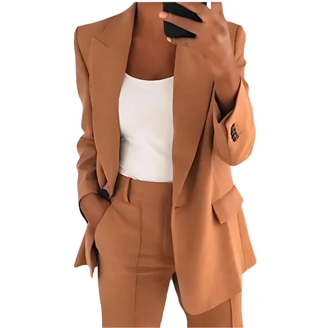 LEYLA - Plain Women's Blazer Set Modehuis-Nederland
