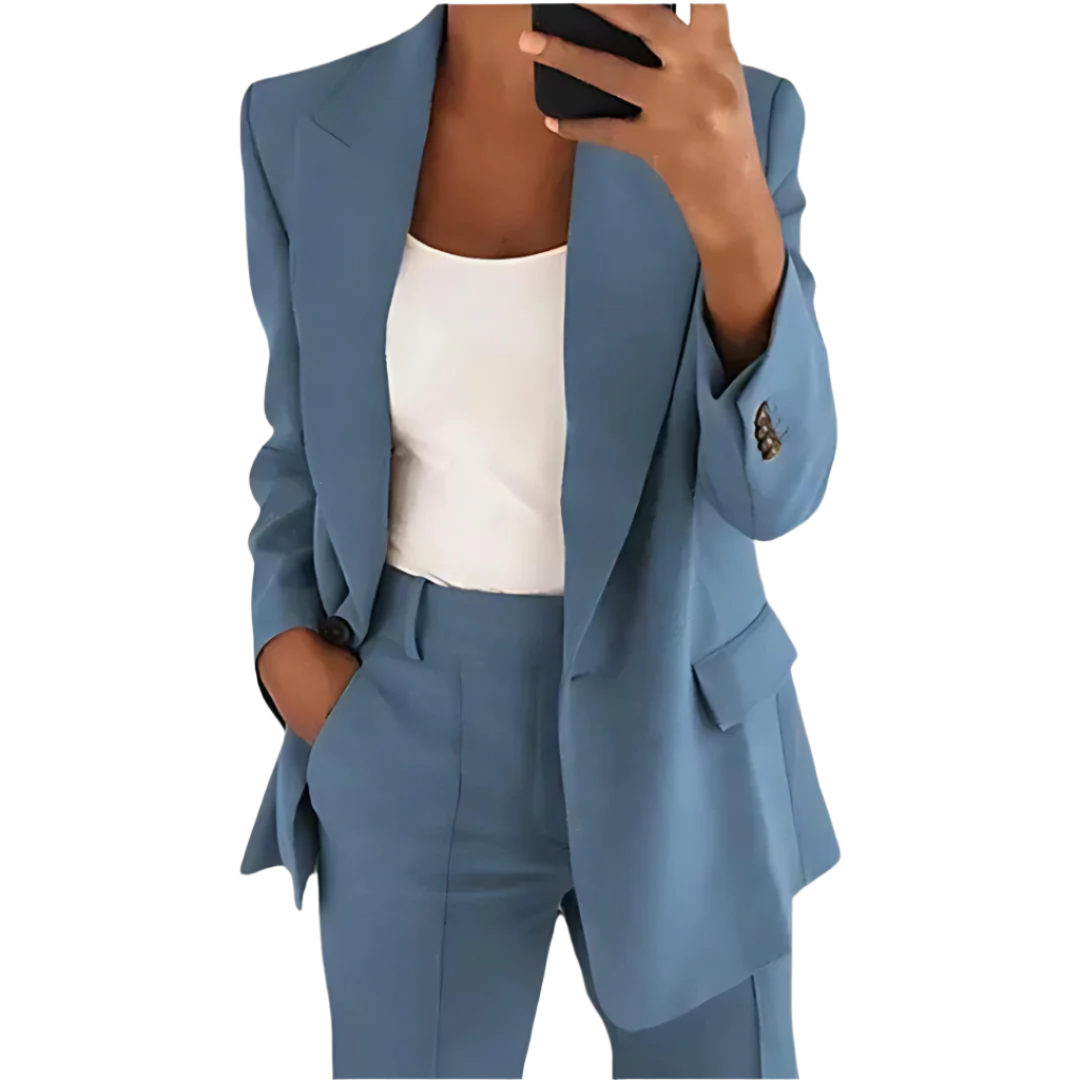 LEYLA - Plain Women's Blazer Set Modehuis-Nederland