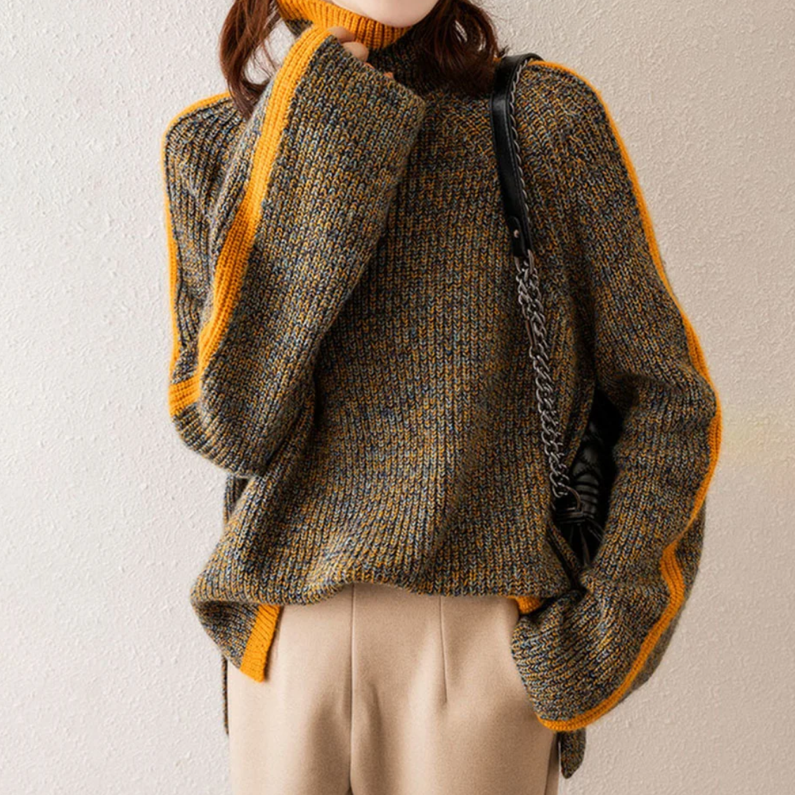 ZOÉ | PULL COL ROULÉ EN MAILLE Modehuis-Nederland