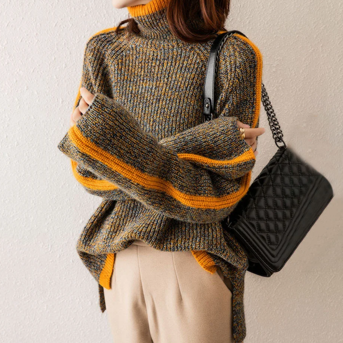 ZOÉ | PULL COL ROULÉ EN MAILLE Modehuis-Nederland