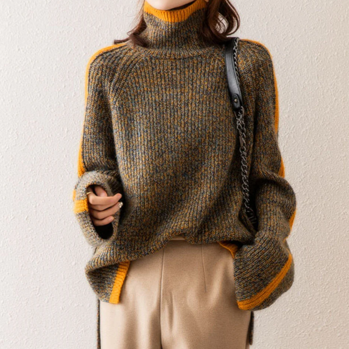 ZOÉ | PULL COL ROULÉ EN MAILLE Modehuis-Nederland