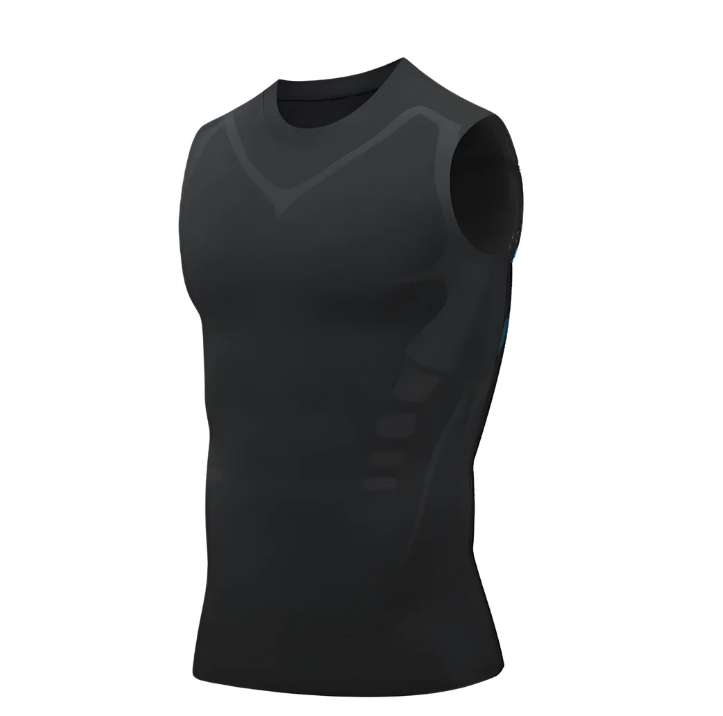 Heren shapingvest met gestructureerde pasvorm