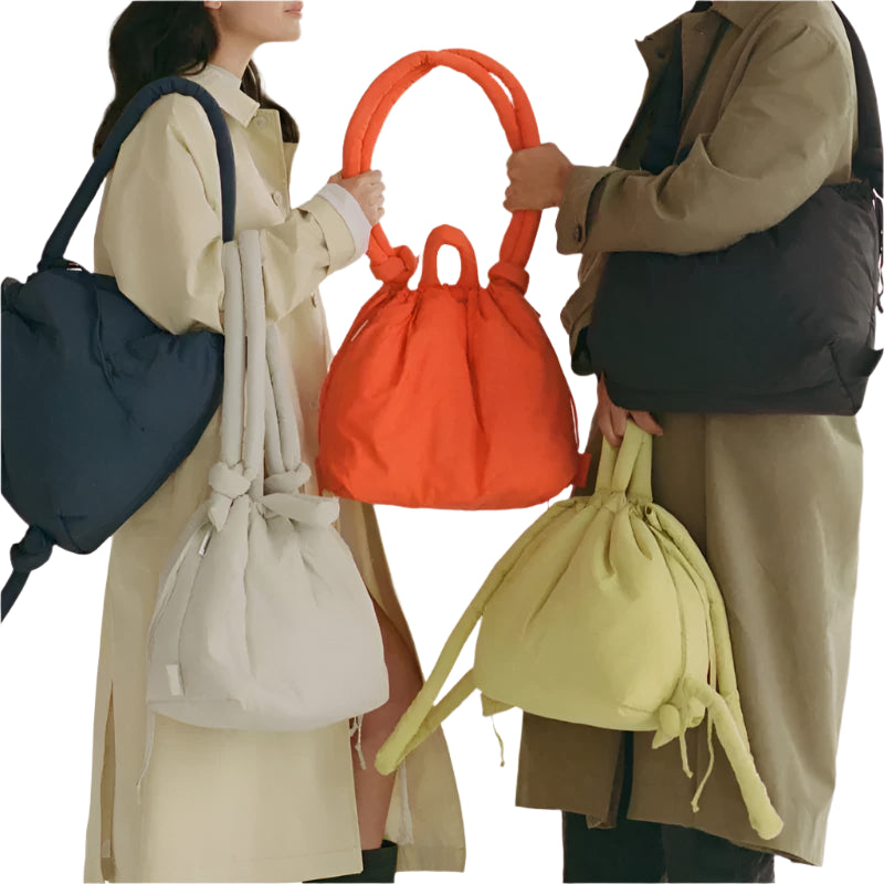Dames gewatteerde handtas met doorgestikte afwerking
