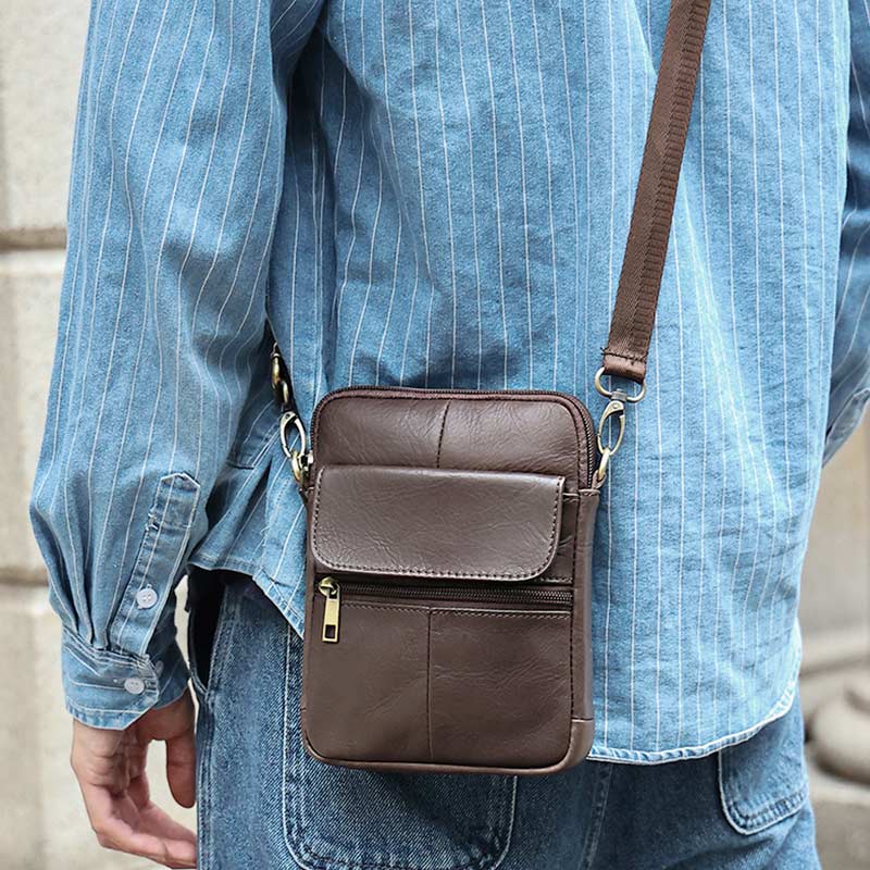 Heren crossbodytas met slank ontwerp