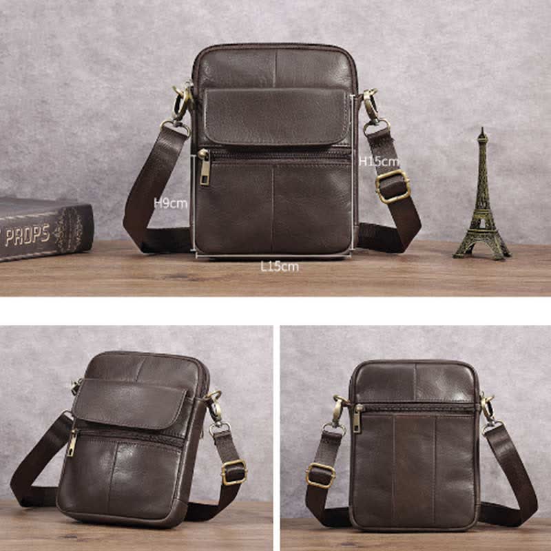 Heren crossbodytas met slank ontwerp
