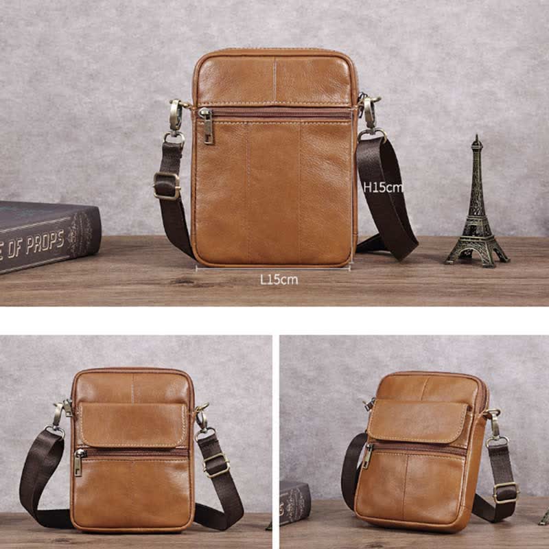 Heren crossbodytas met slank ontwerp