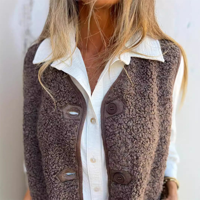 Juliaâ„¢ Herfst Knopen Vest Modehuis-Nederland