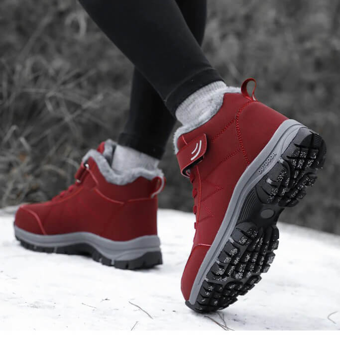 Heren winterlaarzen met stevige zool en strakke belijning