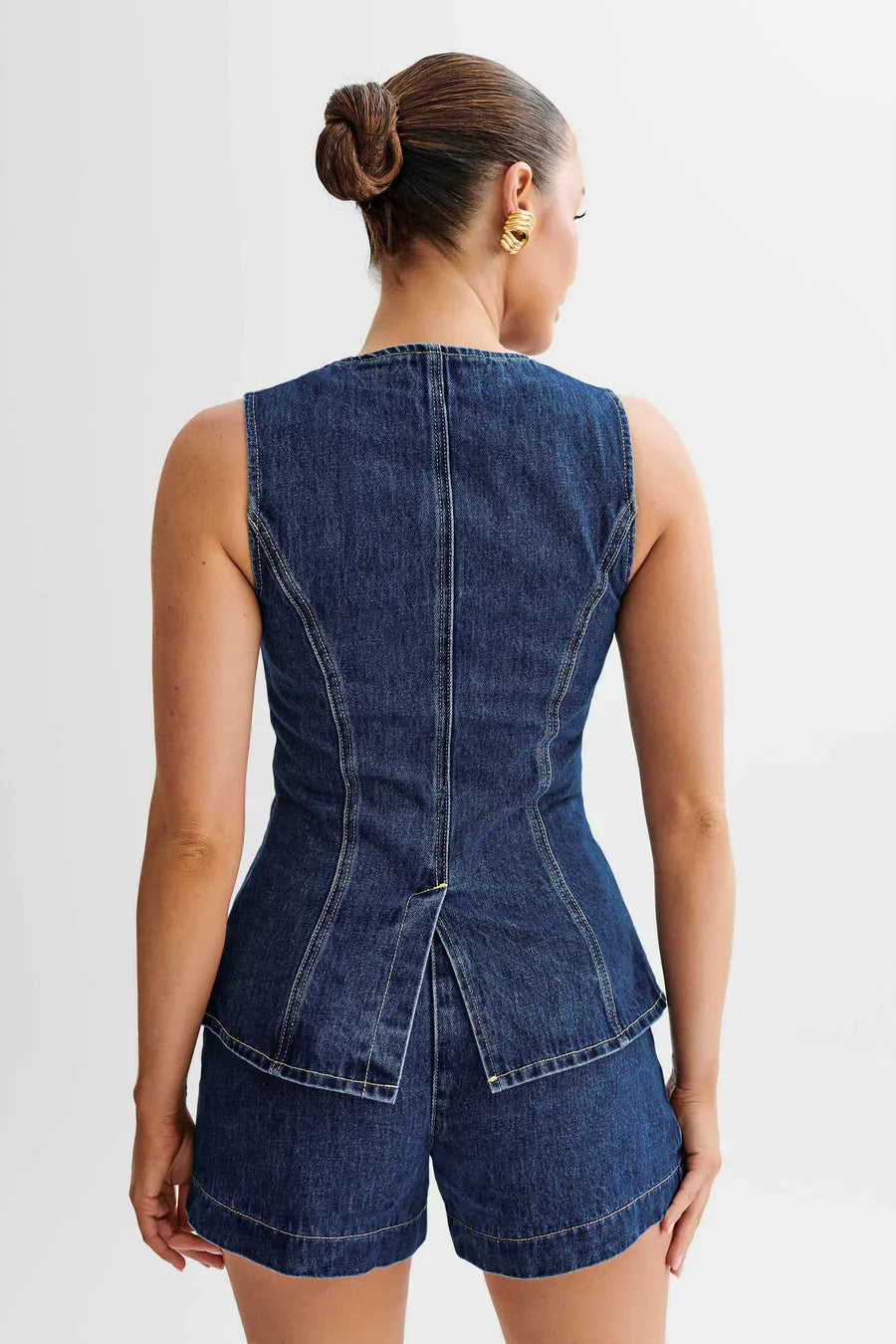 Geertrude | Getailleerde Denimset voor Dames Modehuis-Nederland
