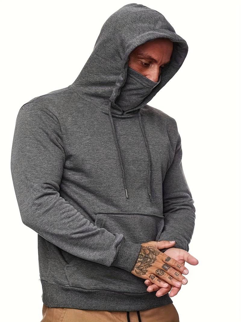 Heren hoodie met geïntegreerd detail en moderne snit