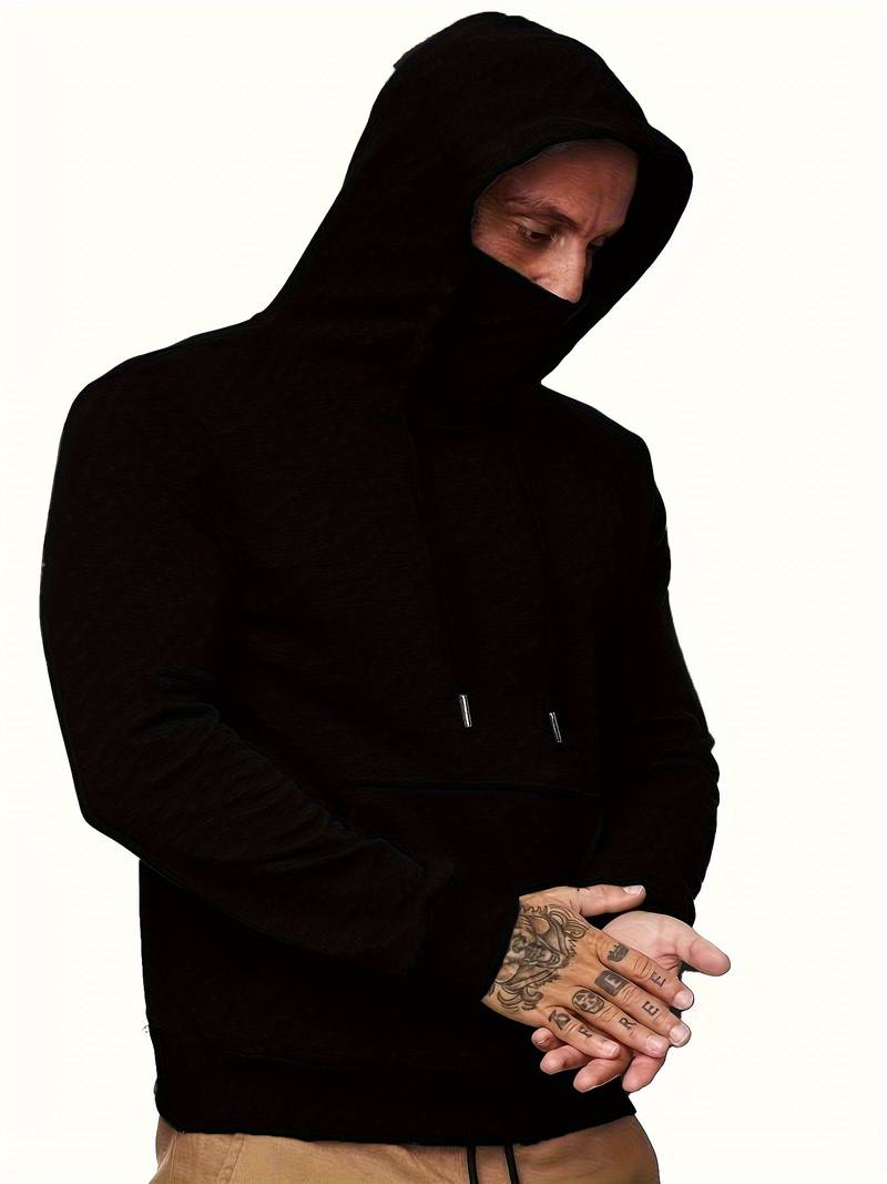 Heren hoodie met geïntegreerd detail en moderne snit