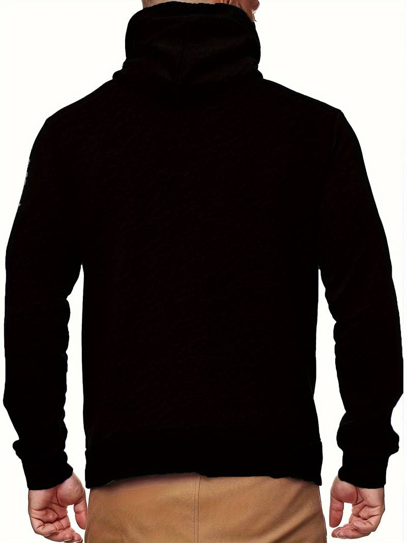 Heren hoodie met geïntegreerd detail en moderne snit