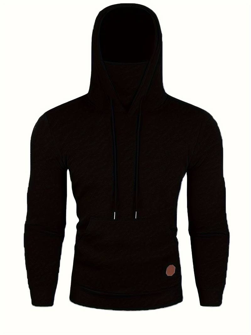 Heren hoodie met geïntegreerd detail en moderne snit