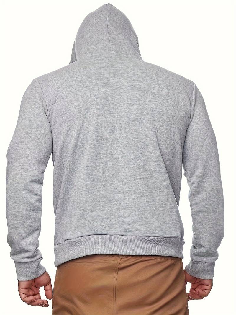 Heren hoodie met geïntegreerd detail en moderne snit