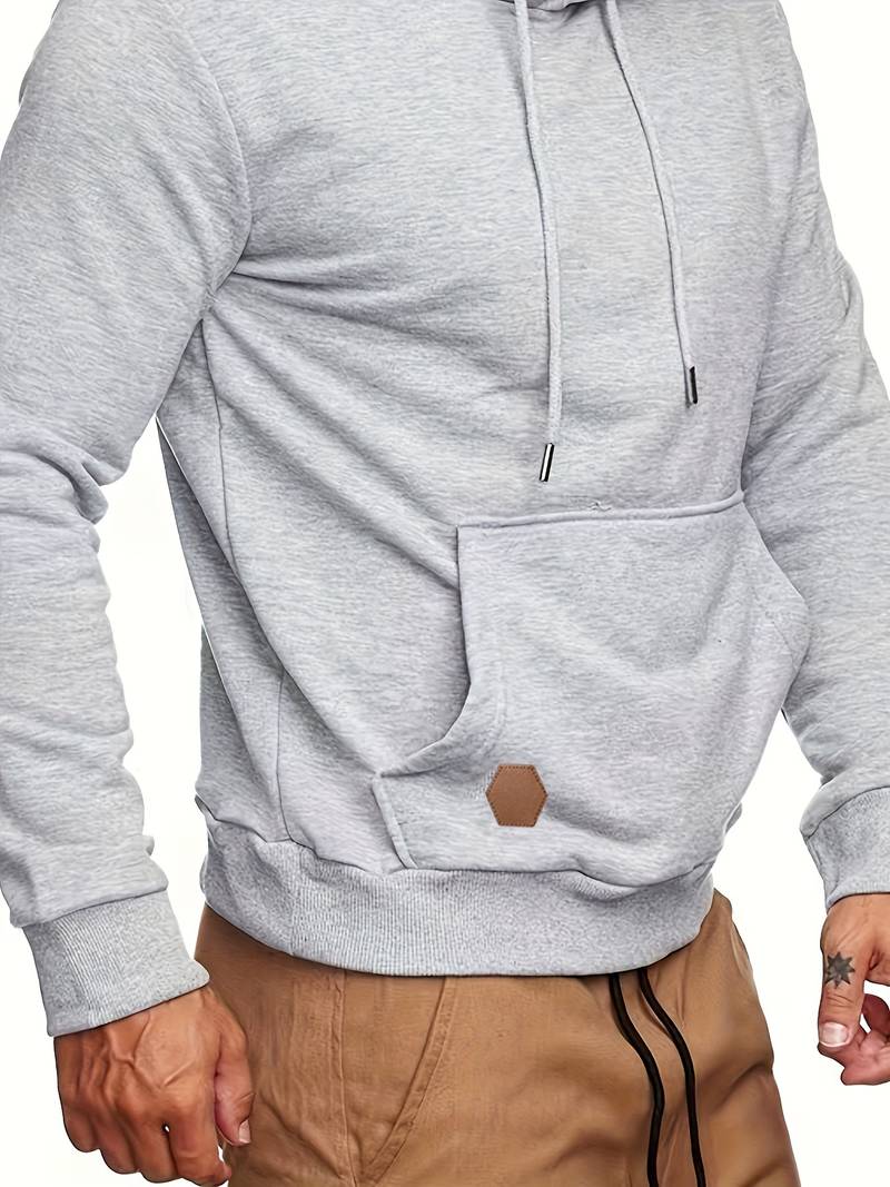 Heren hoodie met geïntegreerd detail en moderne snit
