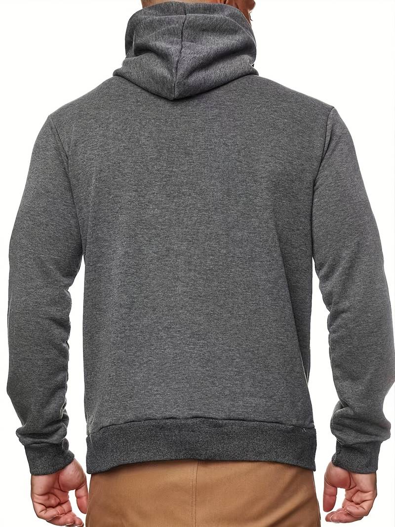 Heren hoodie met geïntegreerd detail en moderne snit