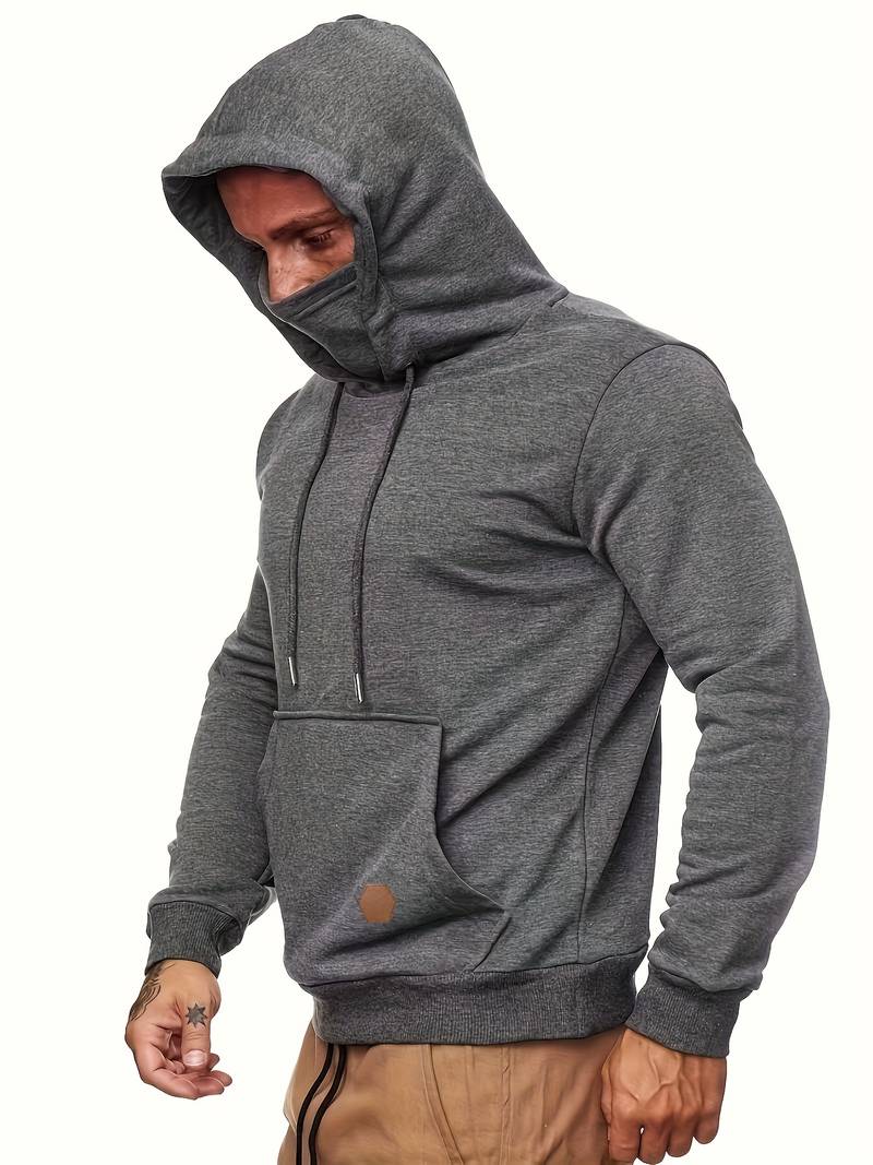 Heren hoodie met geïntegreerd detail en moderne snit