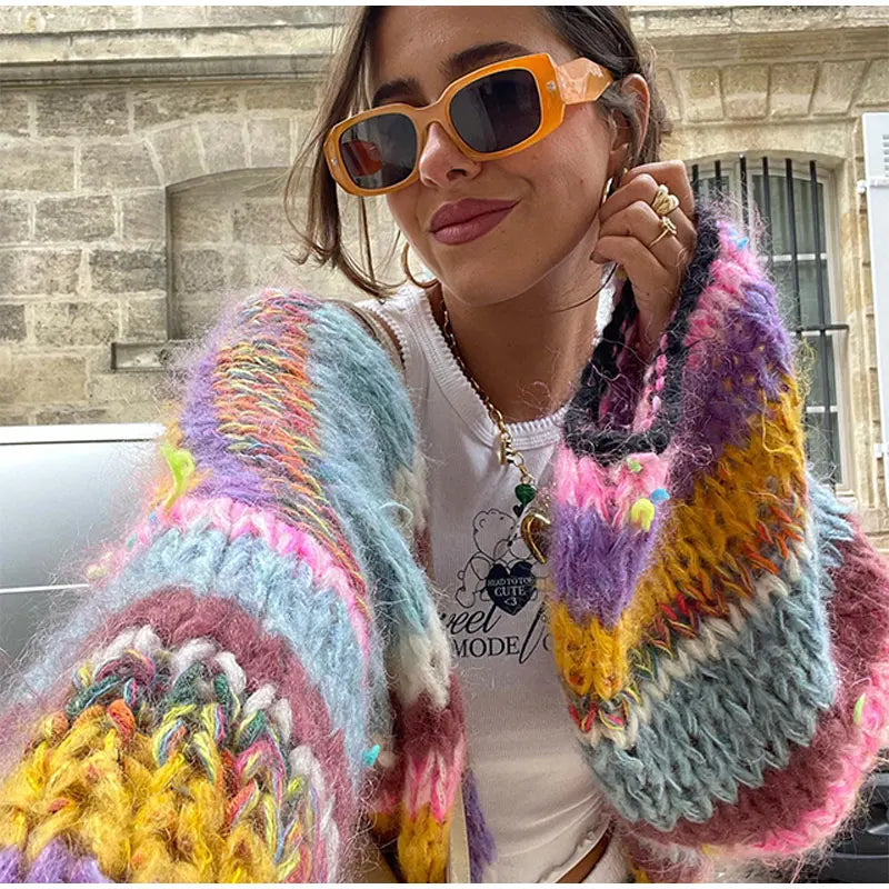 Gracieâ„¢ | Playful Vibrant Cardigan Modehuis-Nederland