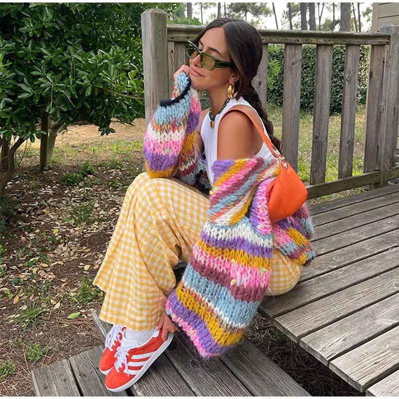 Gracieâ„¢ | Playful Vibrant Cardigan Modehuis-Nederland