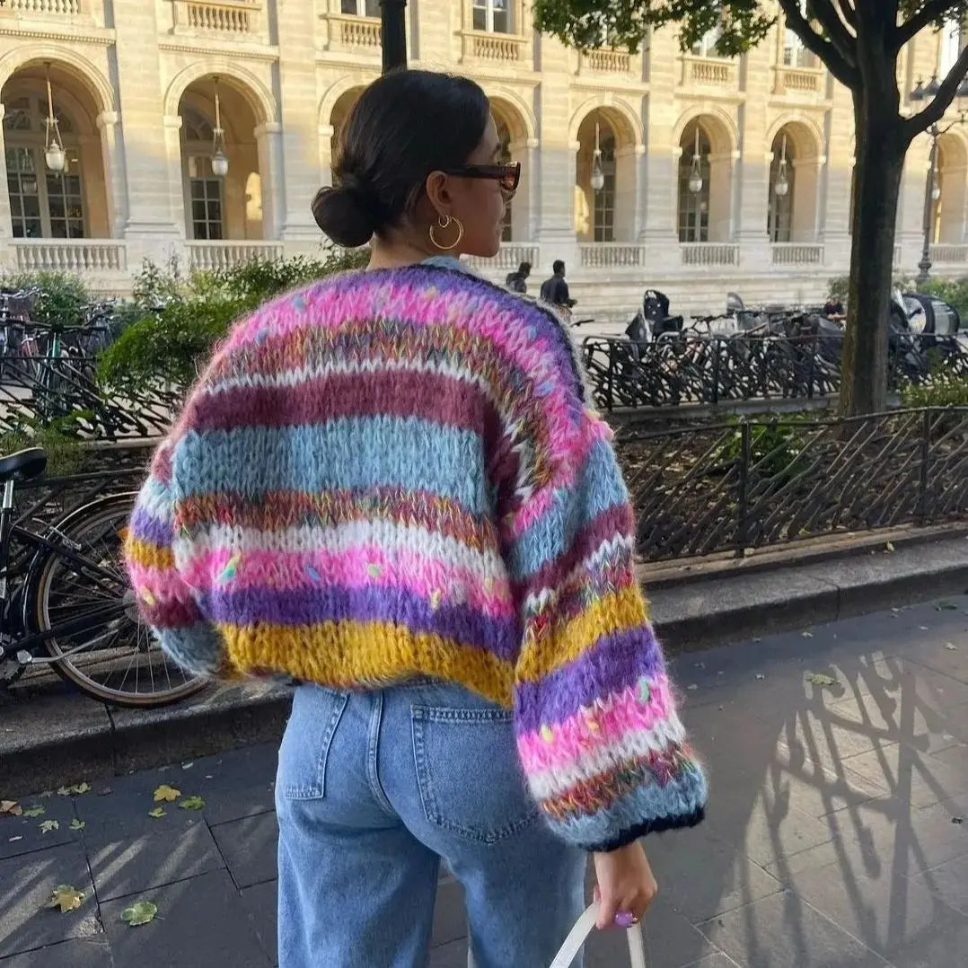 Gracieâ„¢ | Playful Vibrant Cardigan Modehuis-Nederland