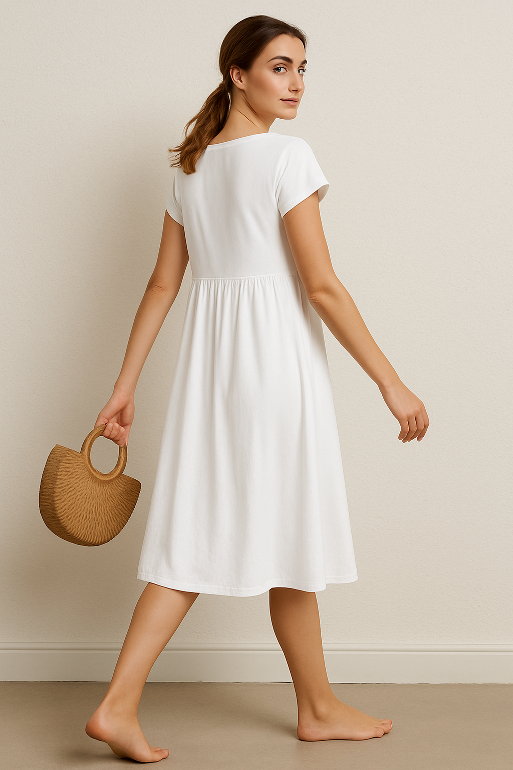 Grieteke | Zomer midi-jurk Modehuis-Nederland
