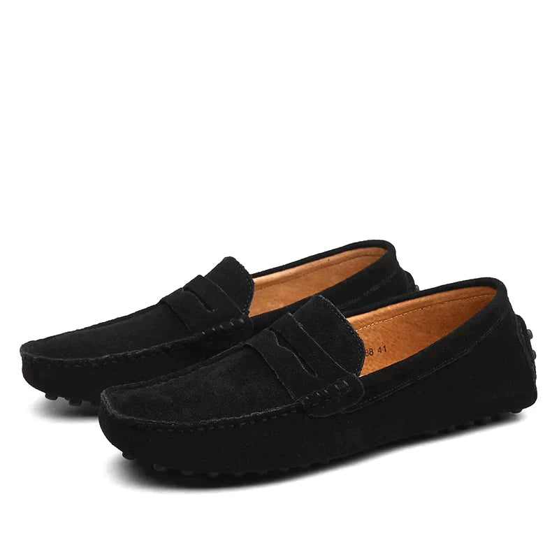 HUGO -Suède loafers in Italiaanse stijl Modehuis-Nederland