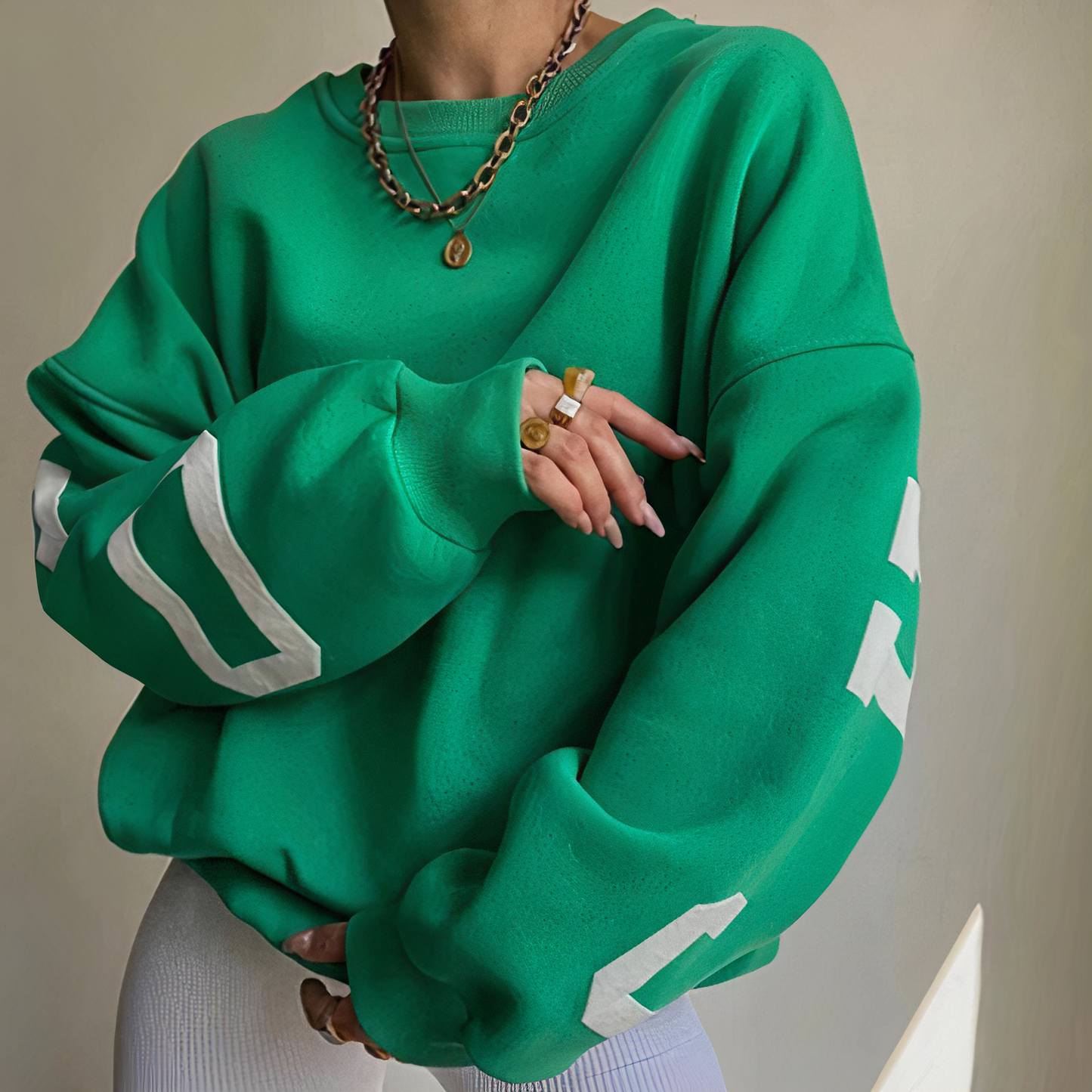 Dames oversized trui met moderne pasvorm en los silhouet
