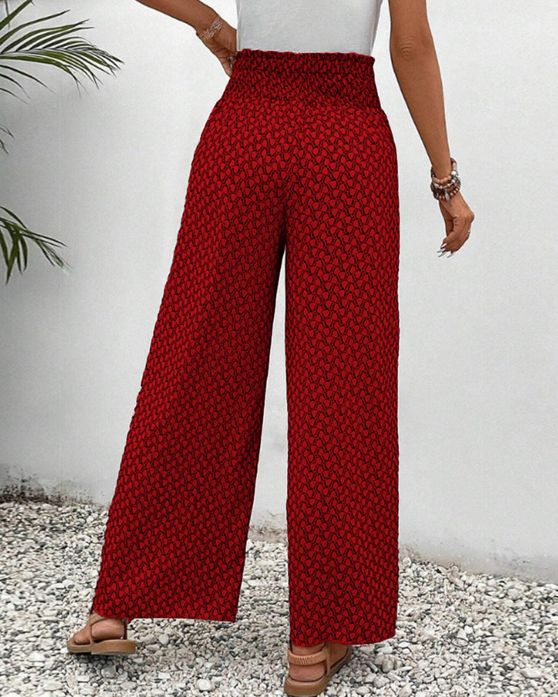Zomerbroek dames luchtig wijde pijpen casual stijl β Zynora Modehuis-Nederland