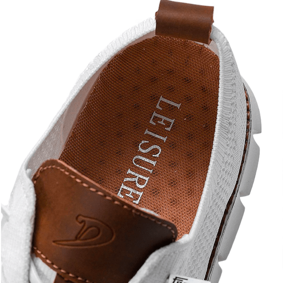 Heren veterschoenen met laag model in minimalistische stijl
