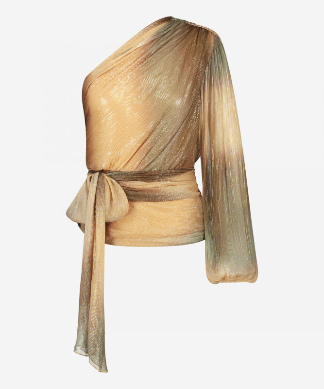 IBANA - BLOES - TAWIE LUREX - NEUTRAL OMBRE PRINT Modehuis-Nederland