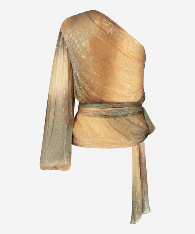 IBANA - BLOES - TAWIE LUREX - NEUTRAL OMBRE PRINT Modehuis-Nederland