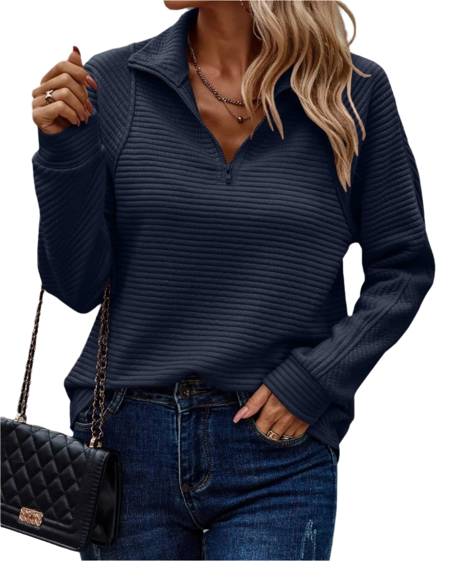 River Sweater Met V-hals Voor Dames Modehuis-Nederland