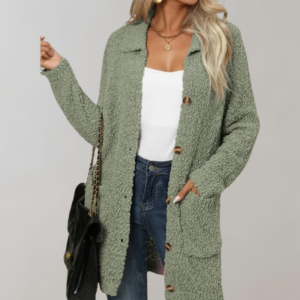 Kaja | - Lange Damesvest Voor De HERFST Modehuis-Nederland