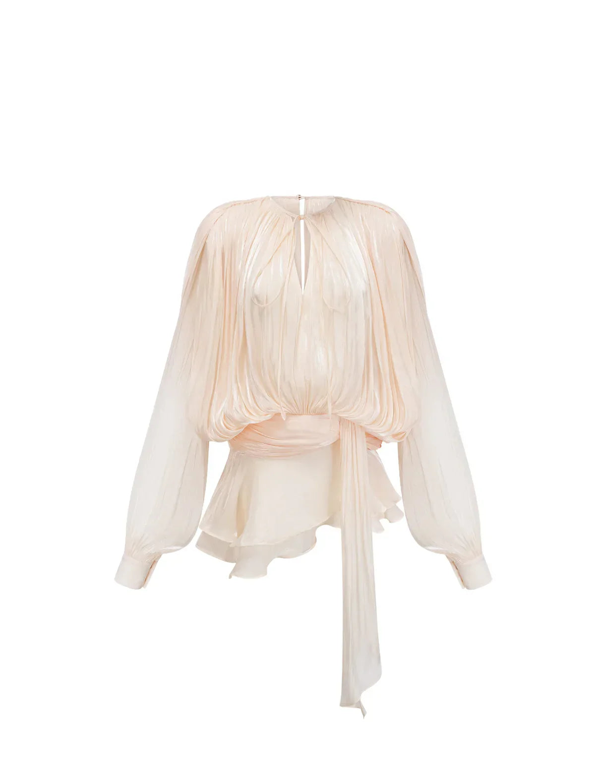 Karlotte | Chiffonjurk met strik aan de voorkant voor dames Modehuis-Nederland