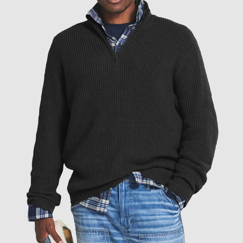 Robert - Warme Half Zip Trui Voor Heren Modehuis-Nederland
