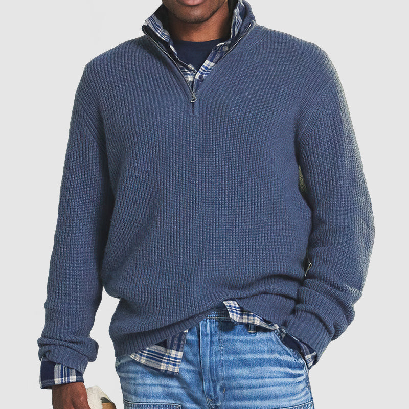 Robert - Warme Half Zip Trui Voor Heren Modehuis-Nederland