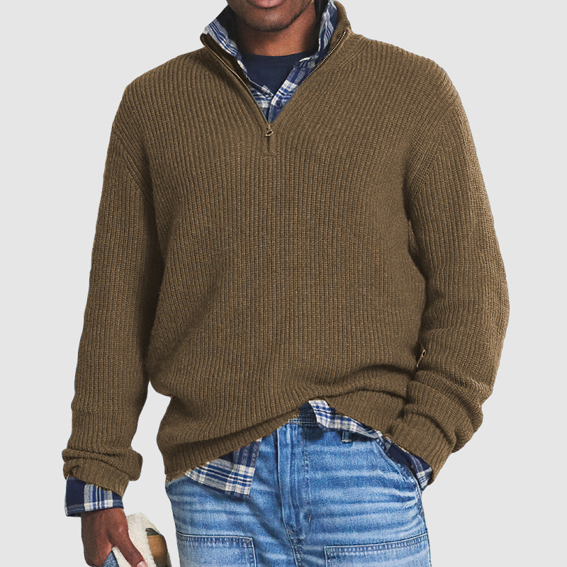 Robert - Warme Half Zip Trui Voor Heren Modehuis-Nederland