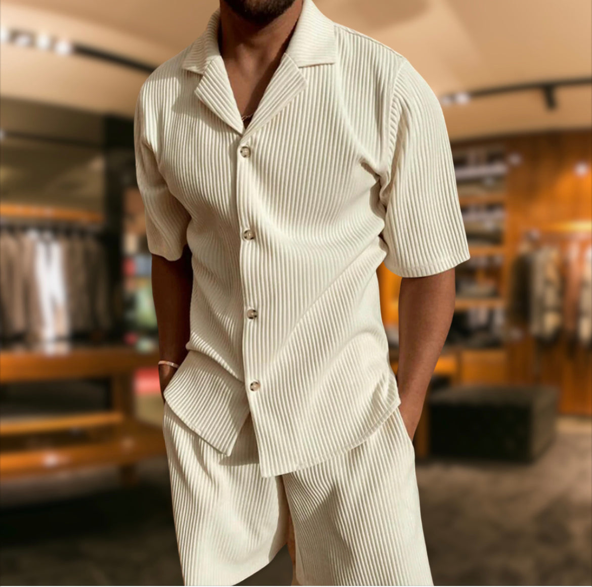 Keano - Comfortabele Luxe Zomerset voor Mannen Modehuis-Nederland