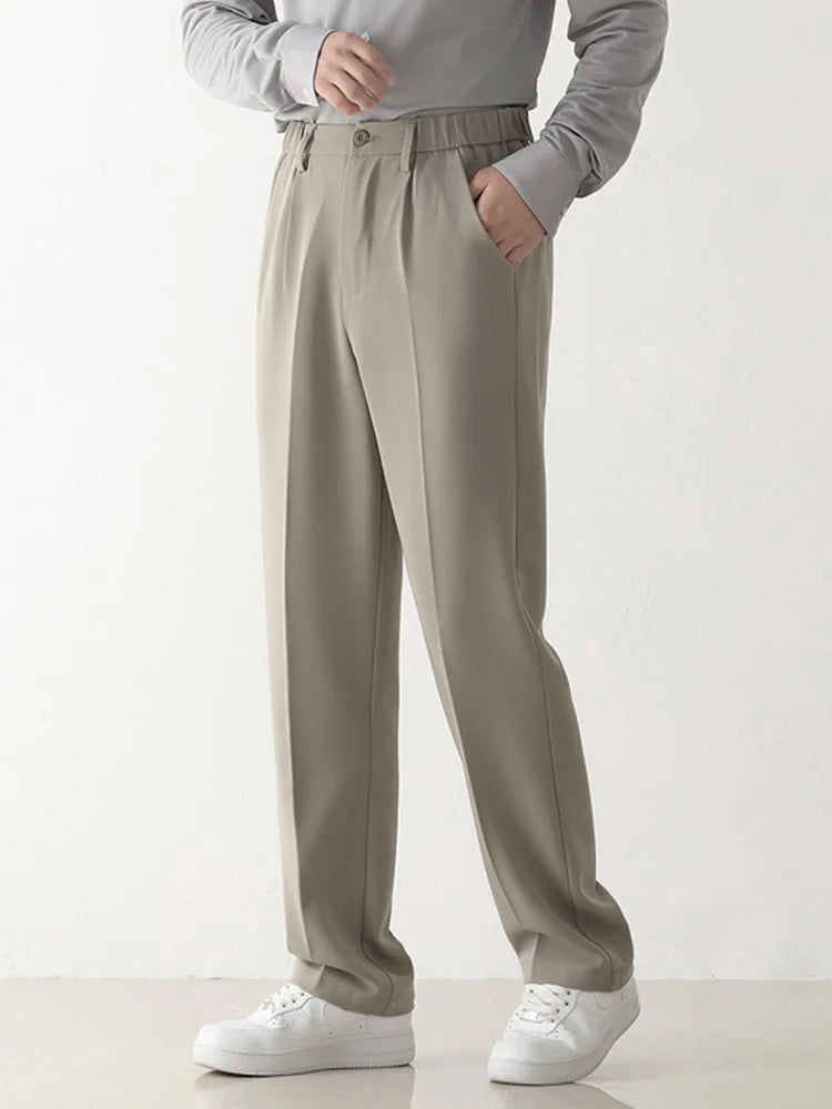 Men's Draped Formal Pants - Relaxed Fit Tailored Trousers for Business and Casual Wear Modehuis-Nederland