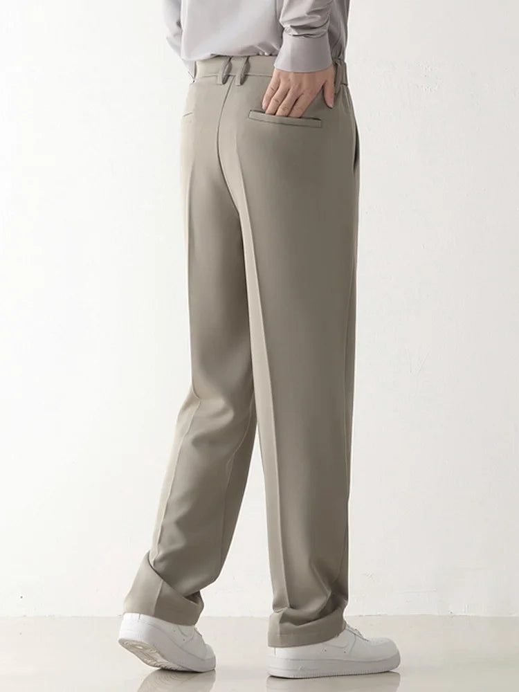 Men's Draped Formal Pants - Relaxed Fit Tailored Trousers for Business and Casual Wear Modehuis-Nederland