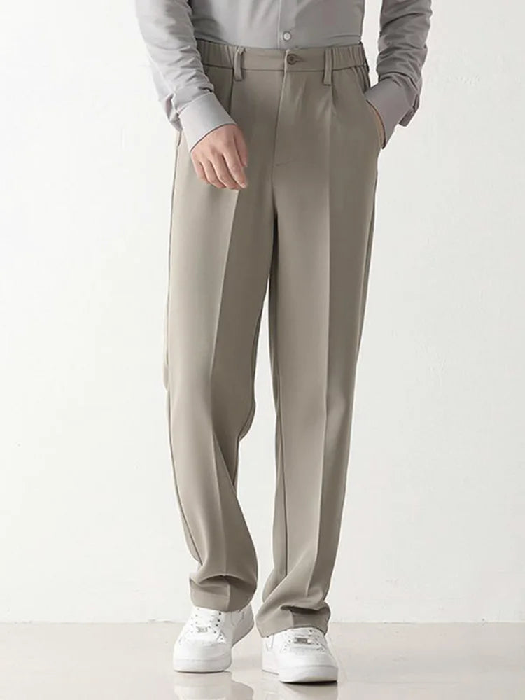 Men's Draped Formal Pants - Relaxed Fit Tailored Trousers for Business and Casual Wear Modehuis-Nederland