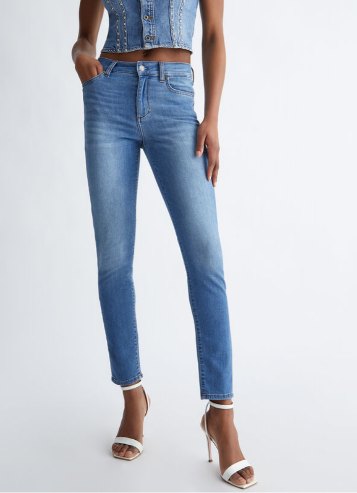 LIU JO - AUTHENTIC SKINNY JEANS H.W. - DEN BLUE MD. INNOVATI Modehuis-Nederland