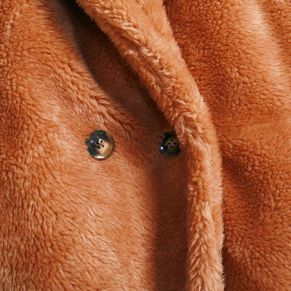 Ärmelloser Damen-Teddy-Mantel | Warme Modehuis-Nederland