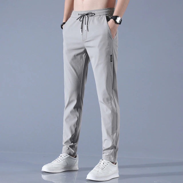 Men’s Jogger Trousers - Slim Tapered Fit - Elastic Waistband with Drawstring - Breathable Modehuis-Nederland