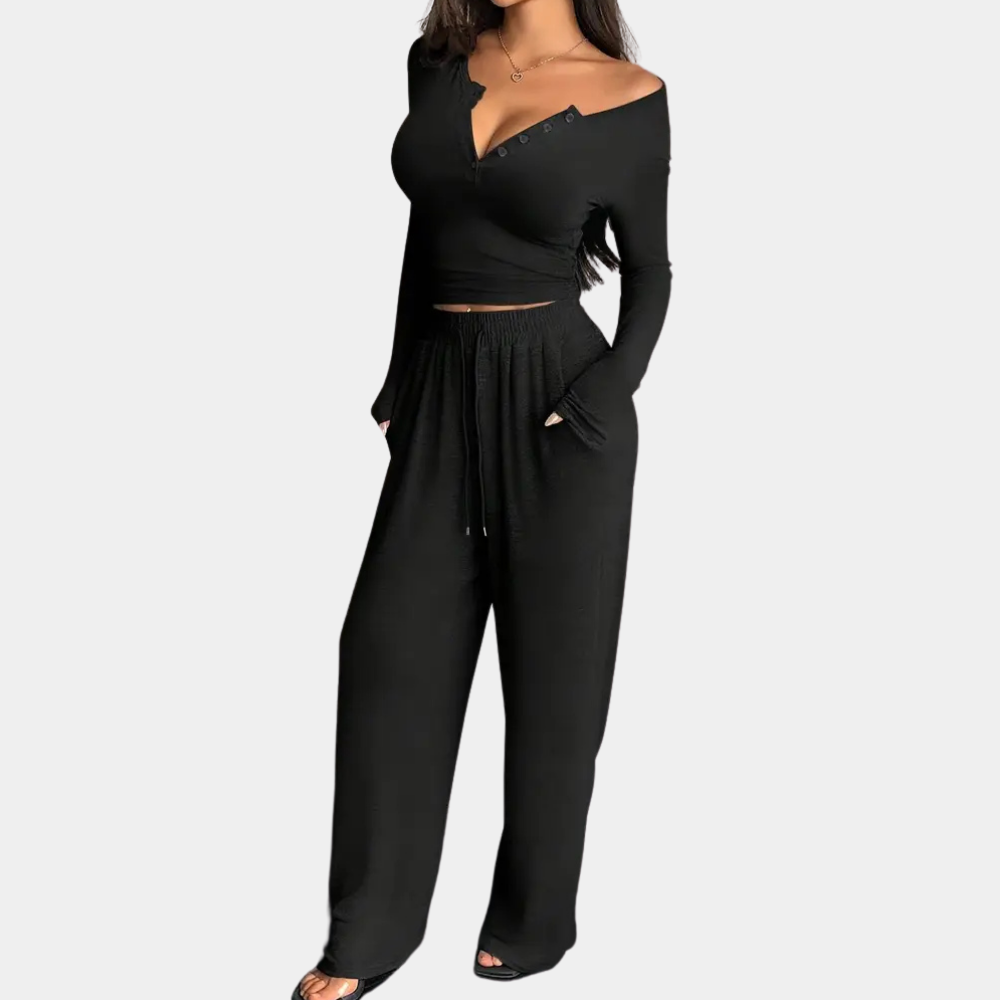 Elegante tweedelige dames set voor stijl en comfort – Sophie Modehuis-Nederland