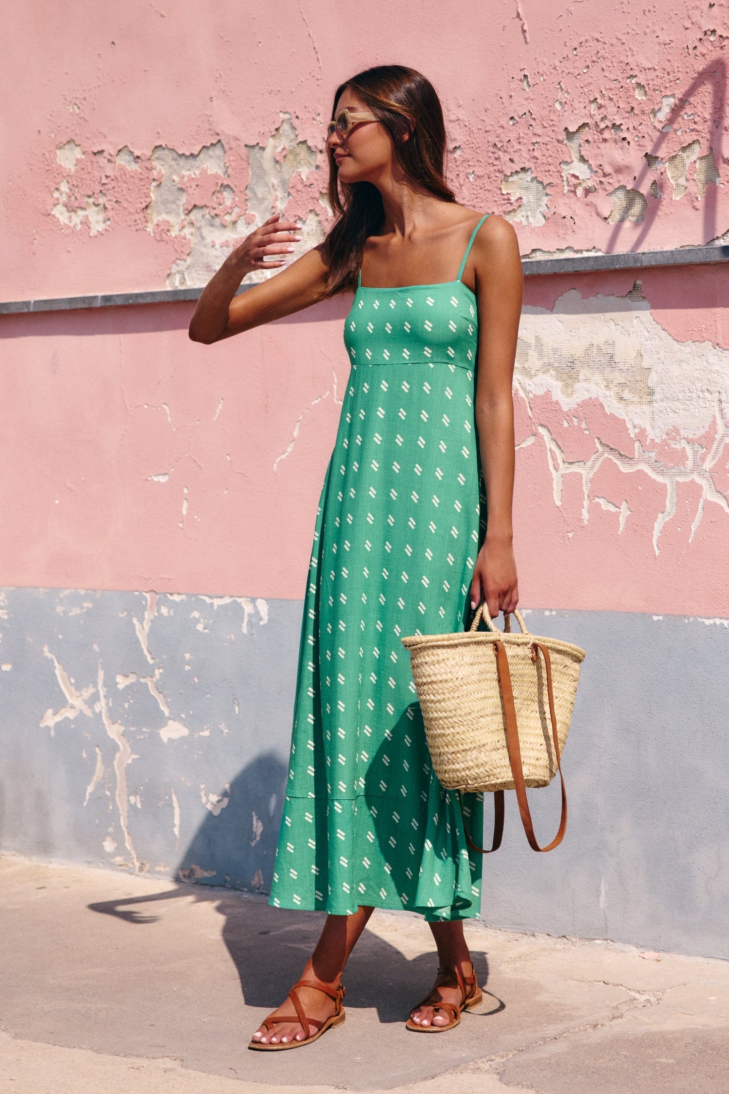 Meadow Dress In Pistachio Modehuis-Nederland