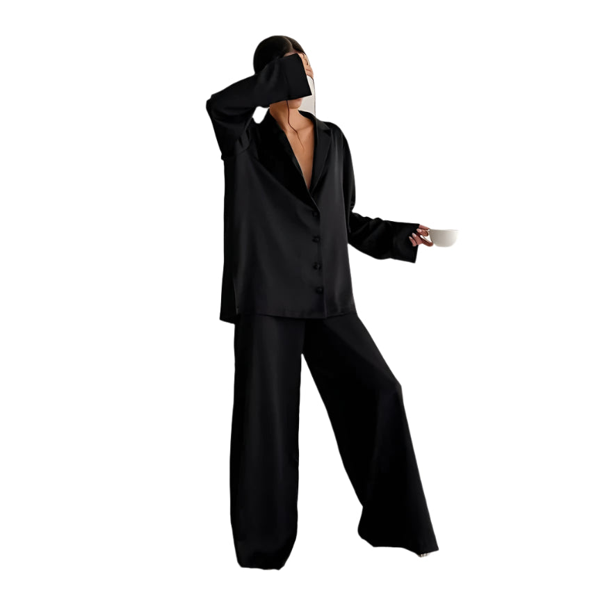 EFFEN - Silky Elegance Oversized Pajama Set Modehuis-Nederland