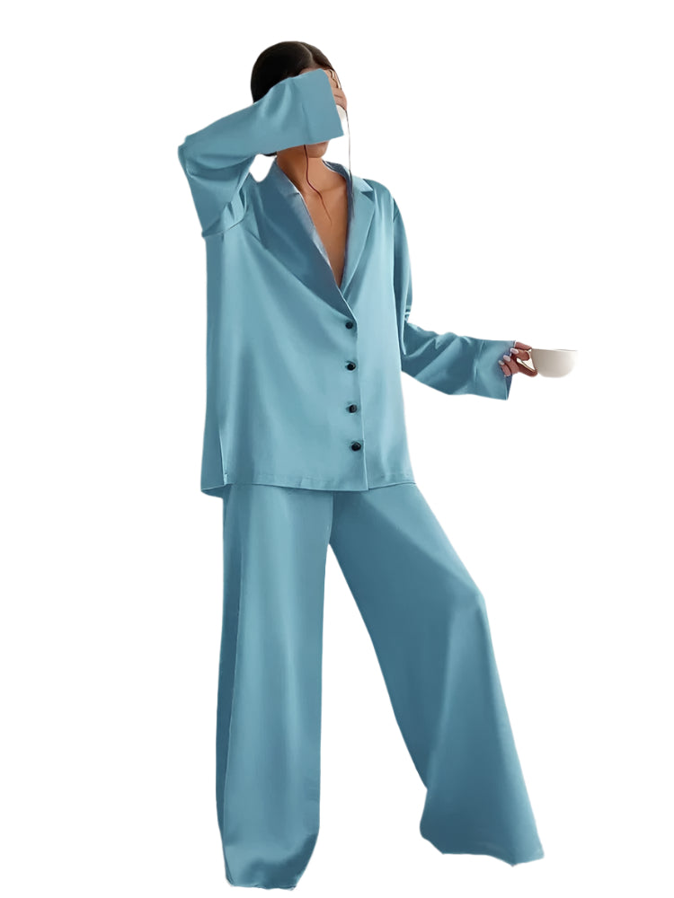 EFFEN - Silky Elegance Oversized Pajama Set Modehuis-Nederland