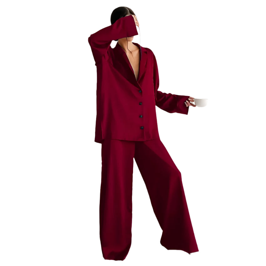 EFFEN - Silky Elegance Oversized Pajama Set Modehuis-Nederland