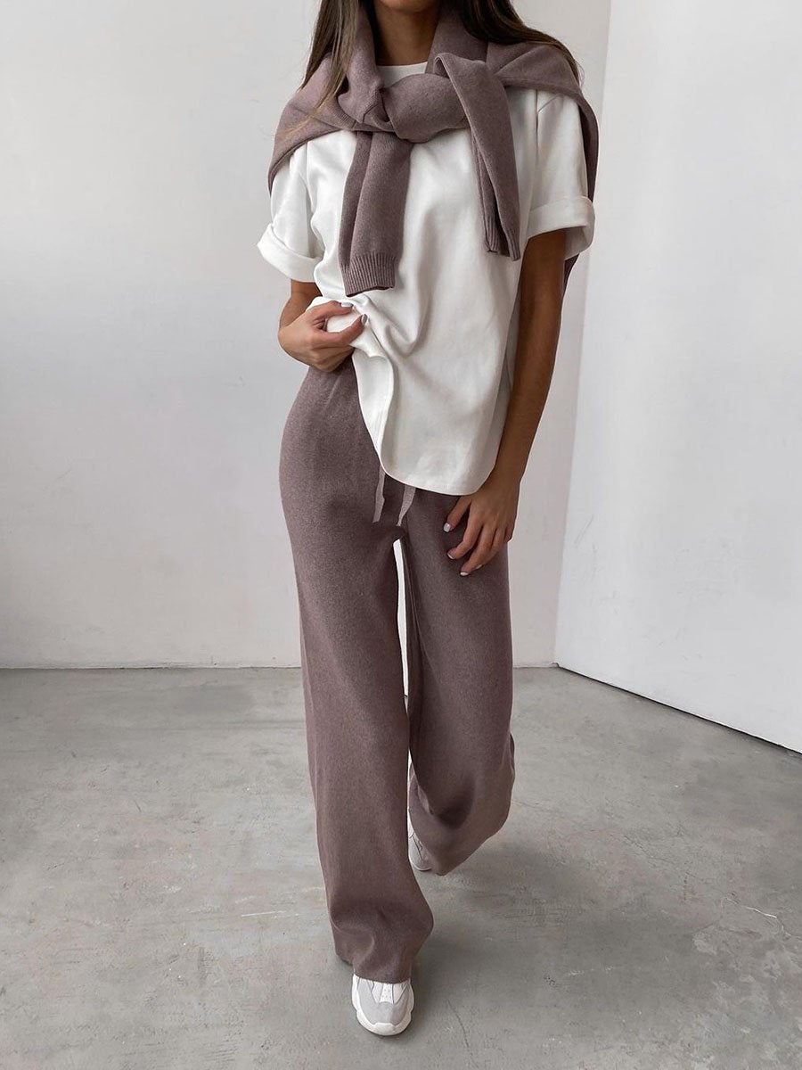 Minke | Elegant 2 Piece Cotton Blend Outfit Modehuis-Nederland